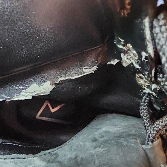 Rihanna and River Island 5.5" heel 1.5" platform faux suede black boots size 7 - Picture 6 of 11